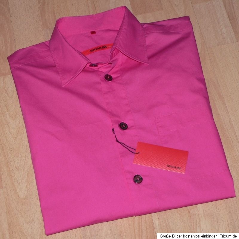 SIGNUM Langarmhemd pink Gr. M NEU 