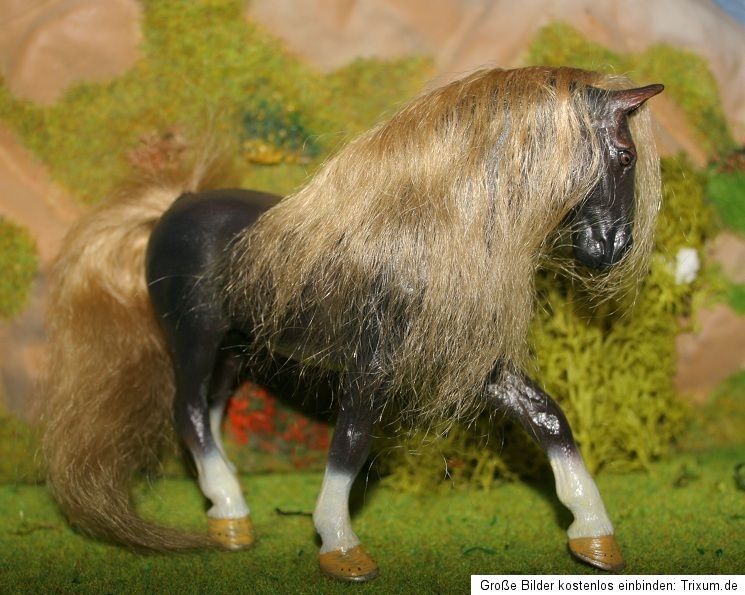 Schleich Pferd cust repainted Echthaar Tennesse Walker Unikat