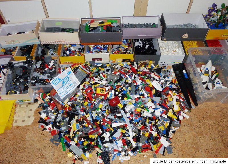 RIESIGE LEGO SAMMLUNG ca.50 KG netto Starwars,City,Space Police,Dino