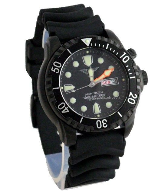 Professionelle EICHMÜLLER TAUCHER UHR ARMY WATCH IP1000 m HELIUM