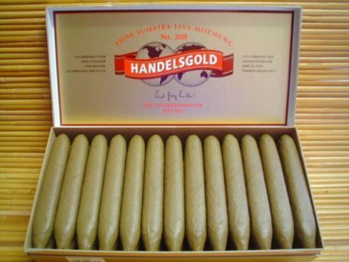 25 Zigarren Handelsgold Nr.419 Sumatra Cigarren