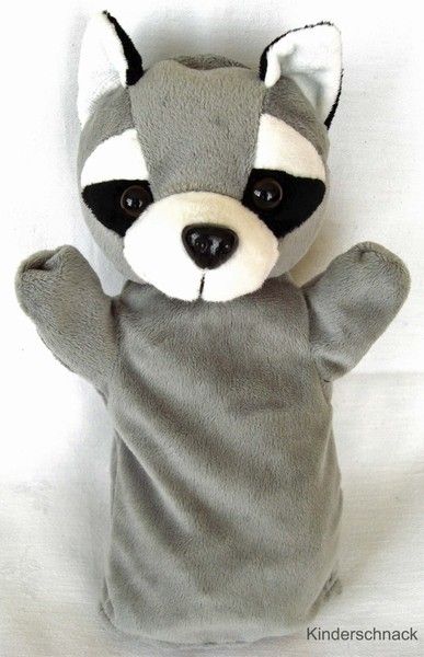 HANDPUPPE WASCHBÄR Handschuhpuppe Kasperletheater *NEU*