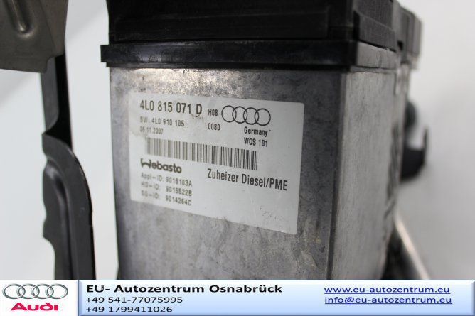 Original Audi Q7 Standheizung Diesel Webasto 4l0815071D