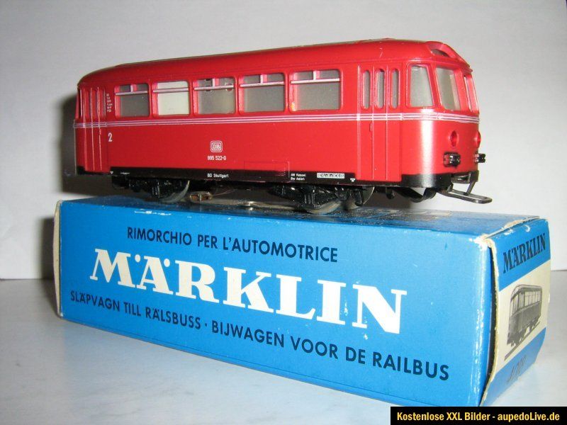 MÄRKLIN H0 4018   BEIWAGEN FÜR SCHIENENBUS MIT OVP