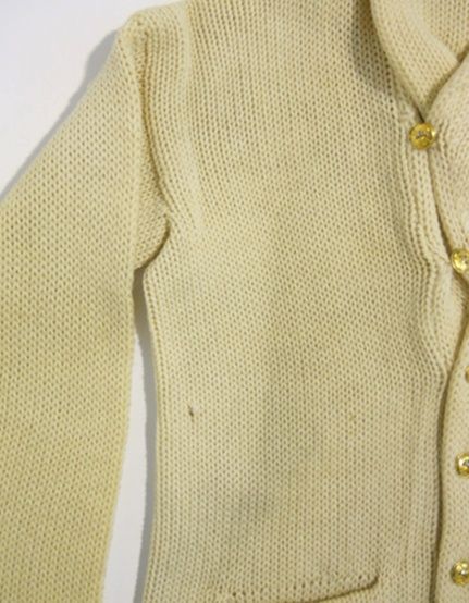 Vintage 80s POLO Ralph Lauren WOOL Shawl Collar VARSITY Knit Sweater