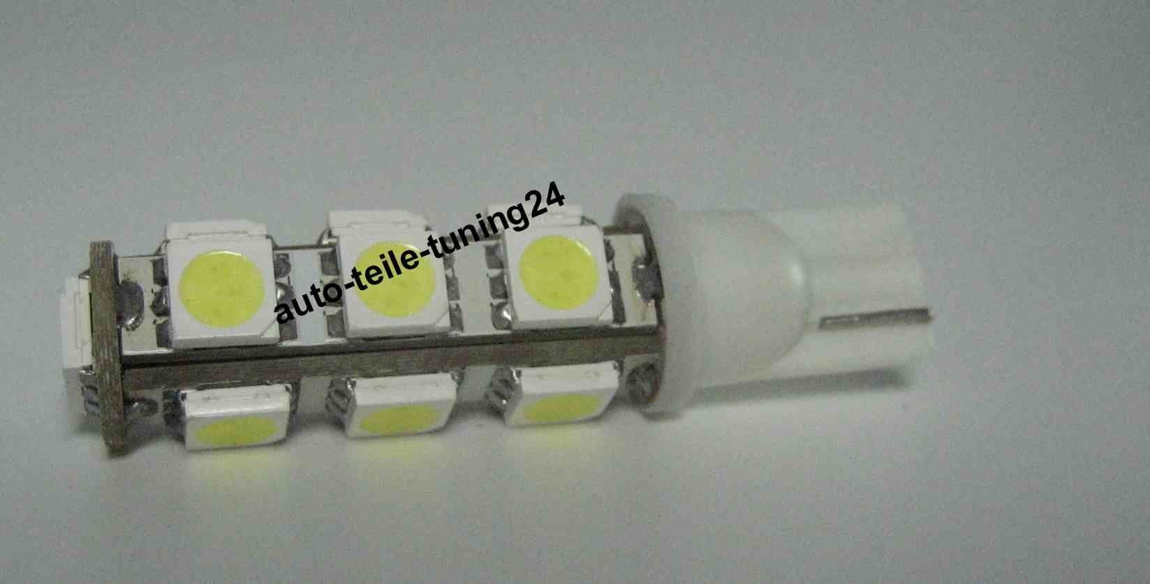 Stück Led SMD 13 Leds W5W T10 XENON Weiß Sockellampen kein