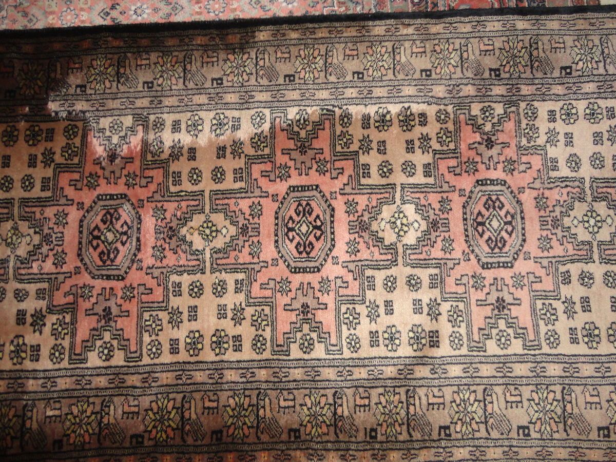 Orient Perser Tiermotiv Teppich Seide 440 x 88 cm Buchara ?