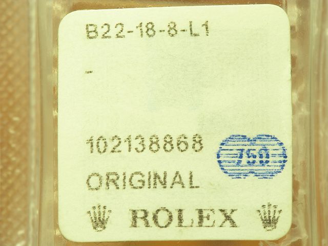 ORIGINAL 18kt 750 GOLD ROLEX DORNSCHLIEßE STIFTSCHLIEßE BANDANSTOß