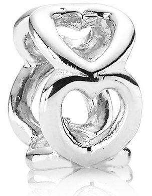 PANDORA MOMENTS SILBER SPACER HERZEN ODER ROSEN ZWISCHENTEIL 790454