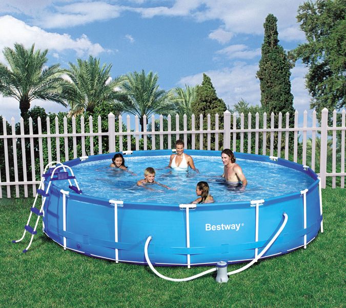 Bestway Frame XXL 56066 GS, Quick Up Pool Set 457cm Durchmesser, inkl