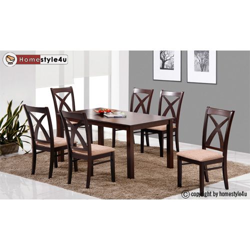 Esstisch Essgruppe 6 Stühle Dining Set Tisch Esszimmer Stuhl