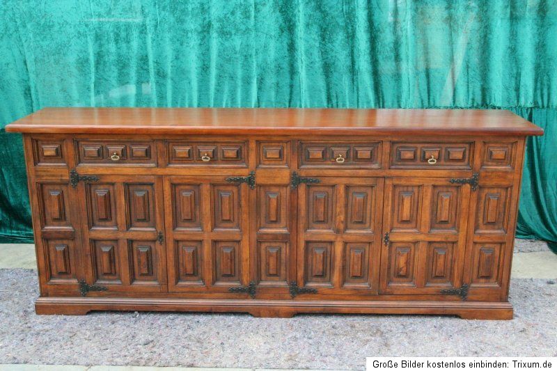 riesengroßes antikes Eichenholz Sideboard   Top 129