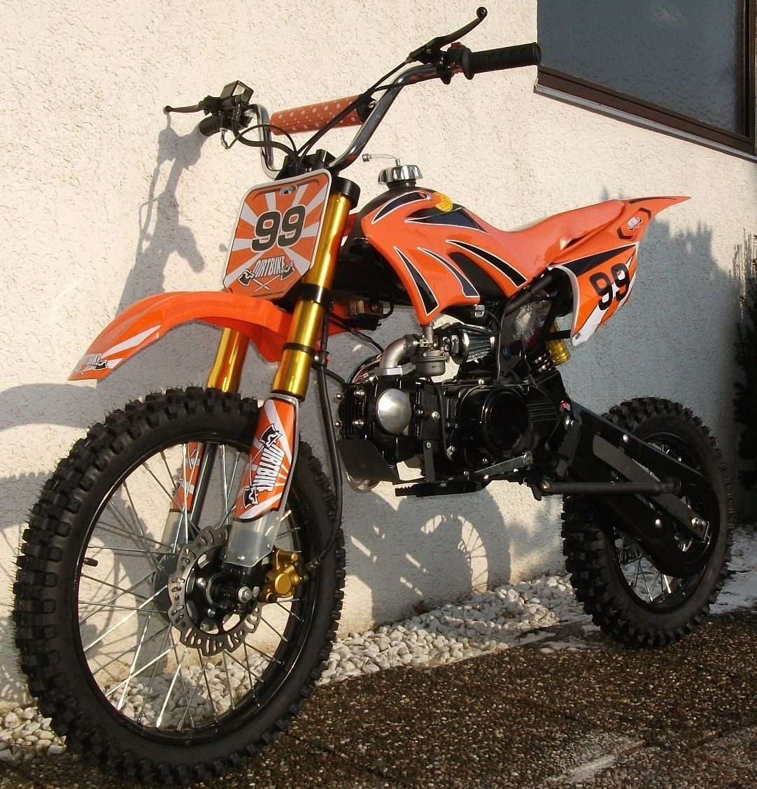 Dirt Bike Enduro dirtbike Cross Pit Bike 125 ccm orange