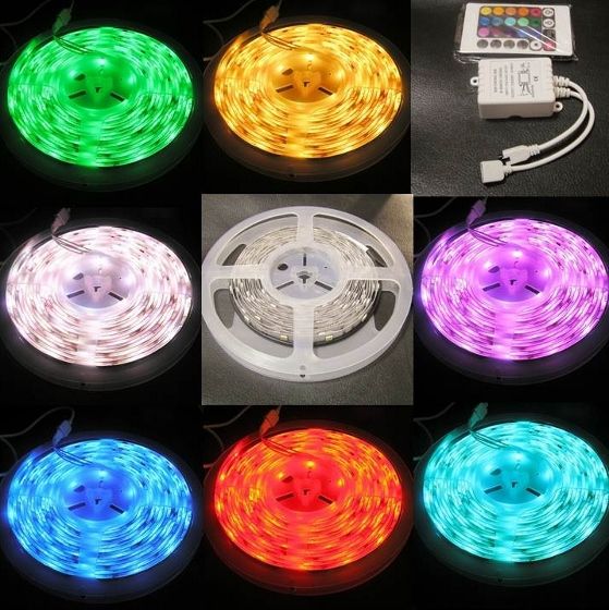 IR Remote RGB 5M 150 LED 5050 SMD Strip Leiste Streifen Lichtkette