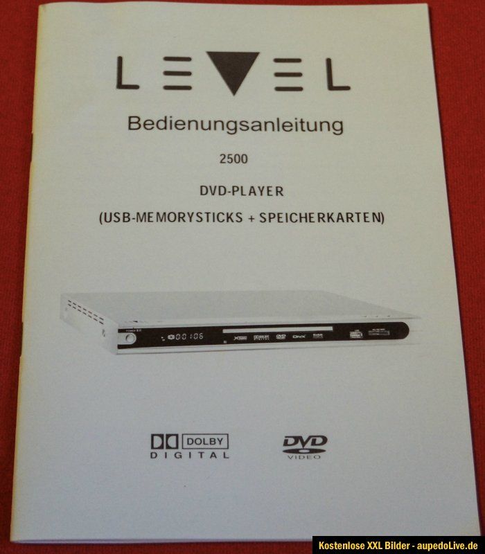 DVD Spieler LEVEL 2500 MPEG4 DivX USB MS/SD/MMC