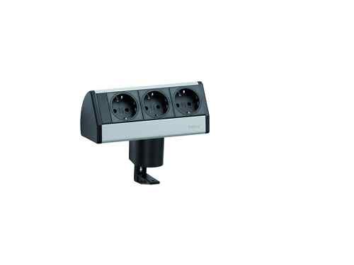 EVOLine Dock SMALL 3 Steckdosen Power Port, silber