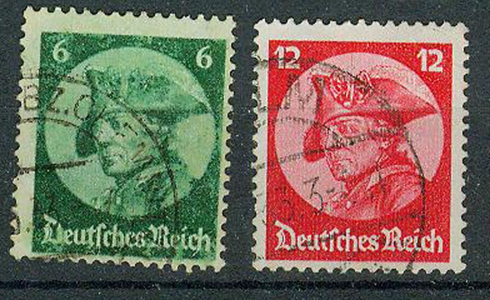 Dt Reich Briefmarken 1933 Friedrich der Große Mi 479 80