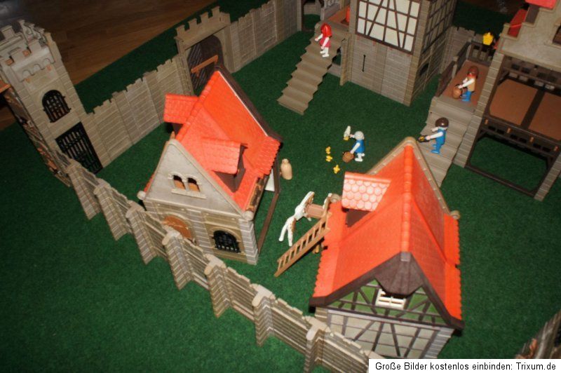 Playmobil Haus Häuser Fachwerk Mittelalter Stadt Sammlung Ritter Burg