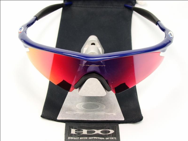 OAKLEY M FRAME LANCE ARMSTRONG BLUE +RED RADBRILLE RADAR JAWBONE