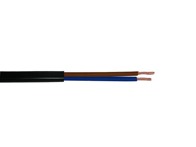 PVC Kabel 2 adrig blau / braun 1,5 mm²