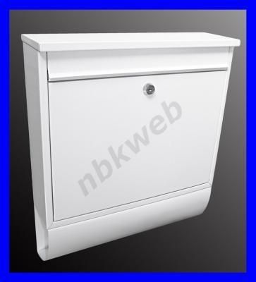 Briefkasten BK 503 Weiss Wandbriefkasten Postkasten Briefbox mit