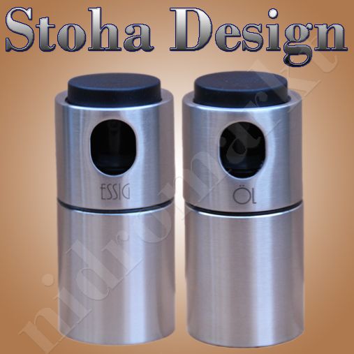 Stoha Design Edelstahl Set Essig Öl Spray hochwertig