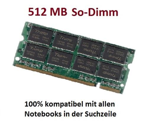 512MB Ram SoDimm Medion MD95300 41700 MD42032 MD42200