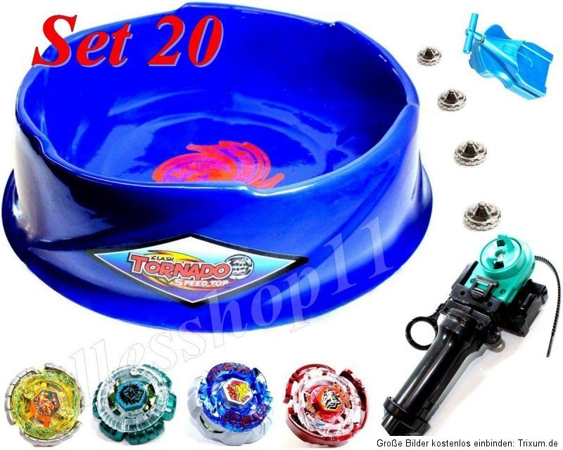 XXL Arena + 4er Set für Beyblade Metal Masters Metall Fusion Arena