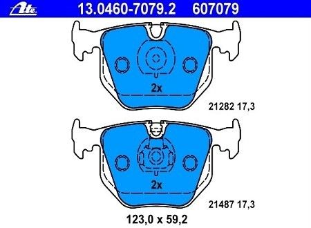 ATE Bremsbeläge hinten BMW X5 (E53) 4,6is 4,8is