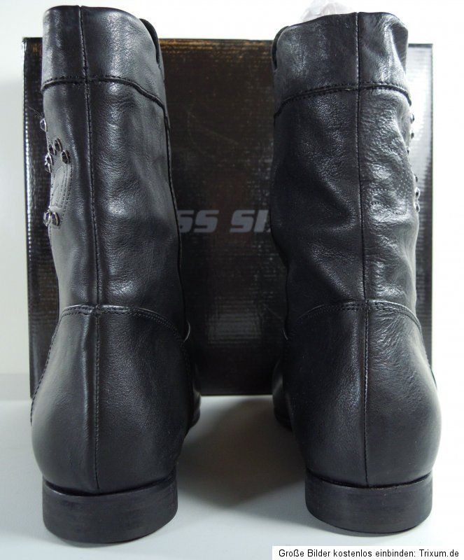 Miss Sixty Gerrie, Damenstiefel Leder Winter Stiefeletten Schwarz Gr