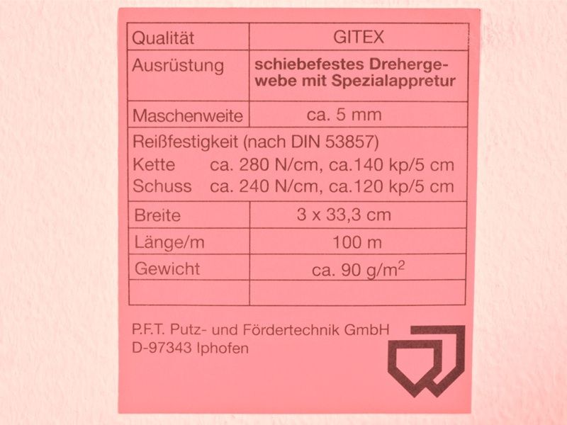 100 lm. ROLLE ARMIERUNGSGEWEBE PUTZGEWEBE REPARATURGEWEBE RESTPOSTEN