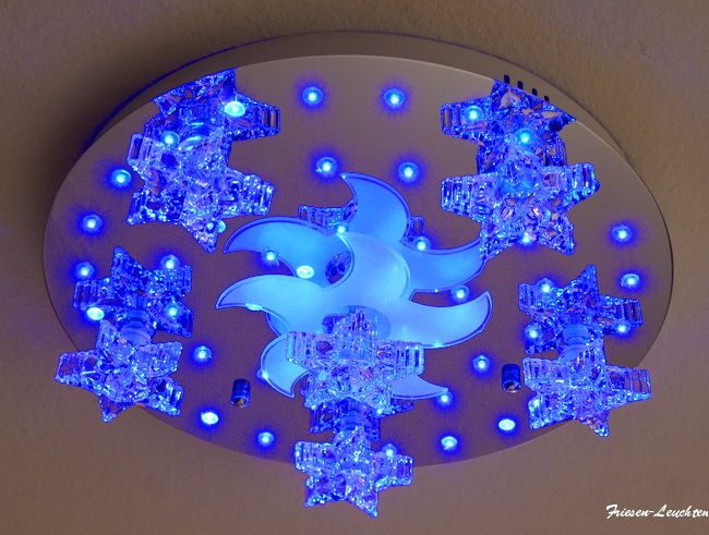 Design Deckenleuchte Lampe Orrery 6 flg., LED Farbwechsel