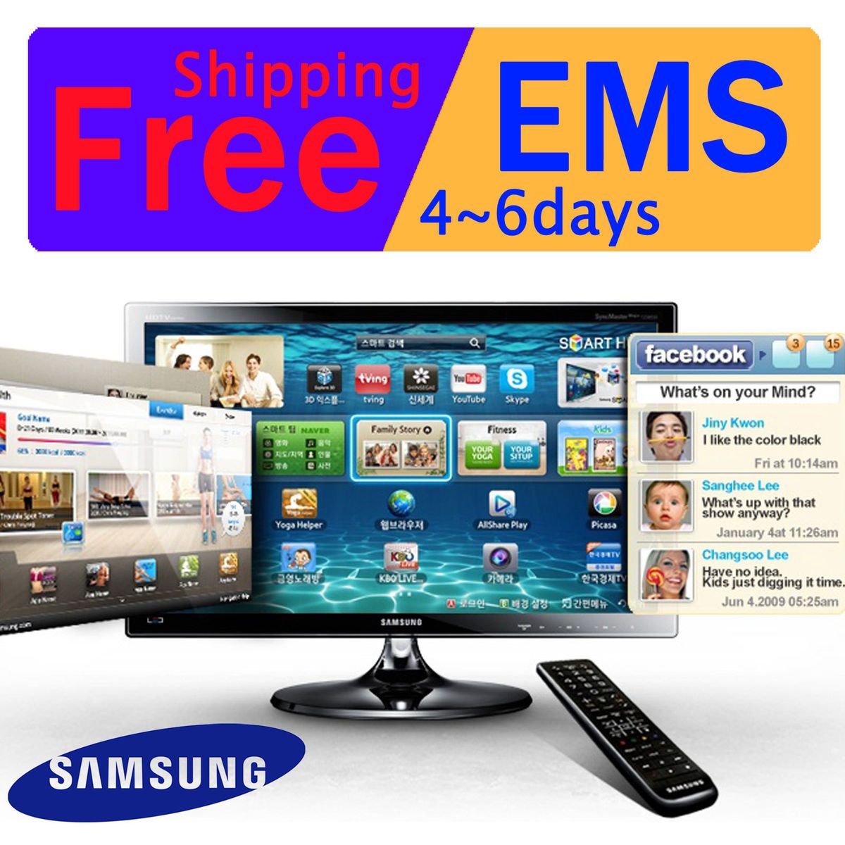 New SAMSUNG T27B551 Full HD 27 68cm LED Smart TV Monitor Smart Hub