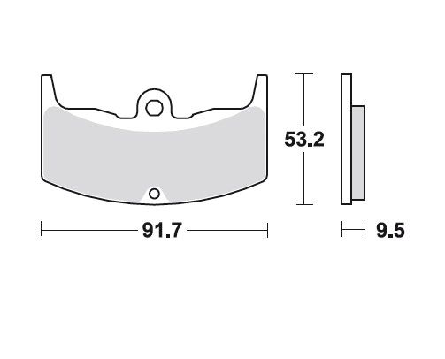 TRW Bremsbelag LF Honda CBX 550 F,F2 MCB543LF