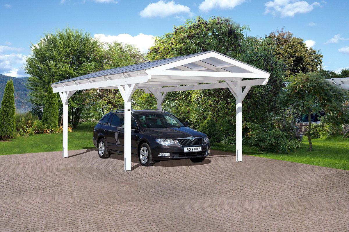 SKAN HOLZ Designcarport Westerwald, Doppelcarport 570x541 cm