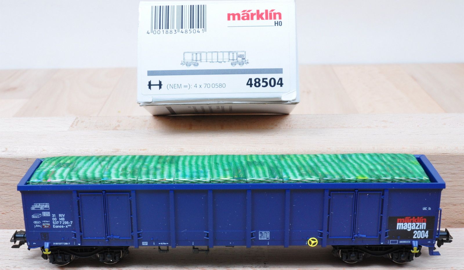 Märklin 48504 Magazin Jahreswagen 2004 Hochbordwagen Eanos