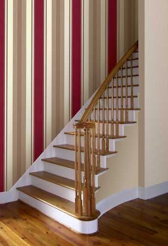 ARTHOUSE OPERA ADELPHI STRIPE RED TEXTURED WALLPAPER