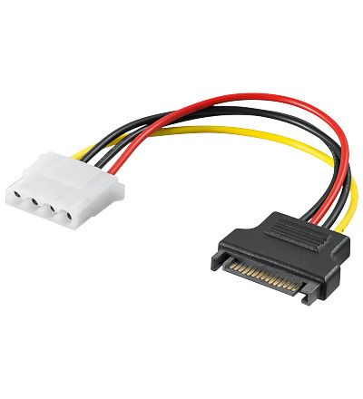 Stromadapter SATA Stecker auf Molex 4pol Buchse #i542