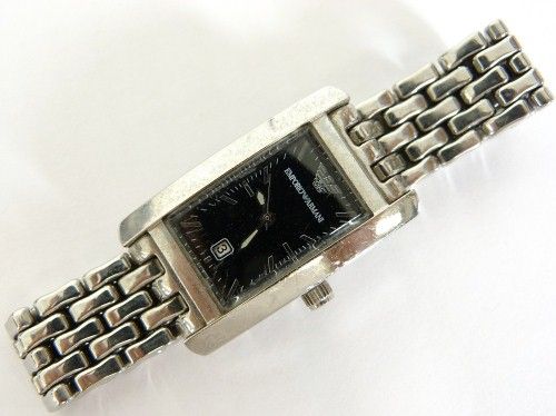 EMPORIO ARMANI EDELSTAHL GLIEDER ARMBANDUHR UHR MODELL AR 0116   LUXUS