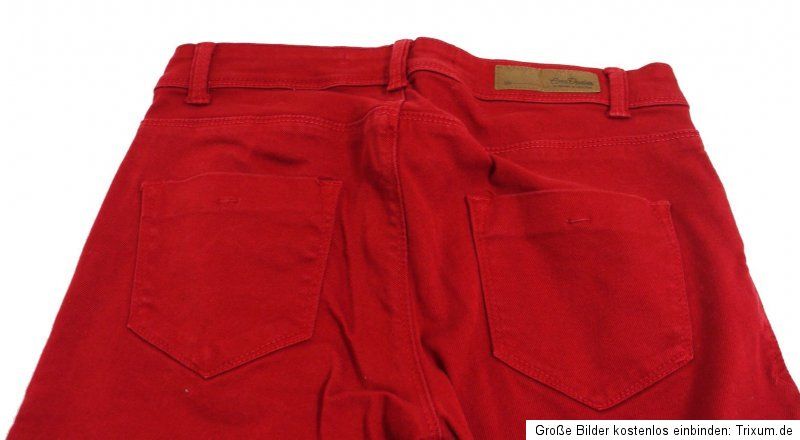 ZARA ♥ Hose Röhre Skinny Jeans ♥rot ♥Gr. 34 / XS ♥ S1508