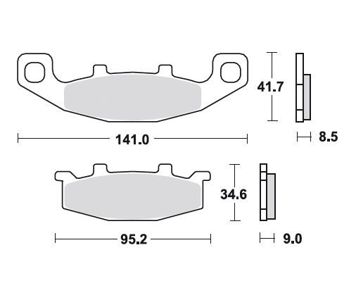 Bremsbeläge LF Kawasaki ZZR 1100 C MCB569LF