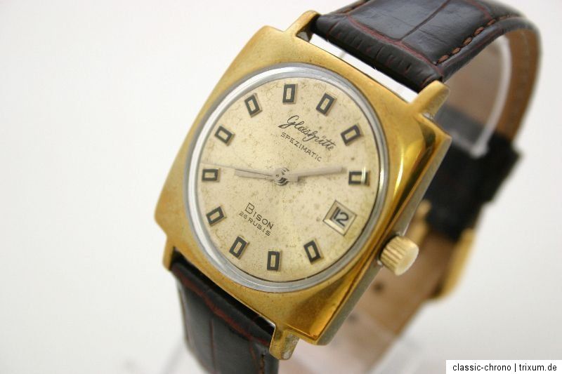 GLASHÜTTE SPEZIMATIC BISON Automatic Herrenuhr   Kaliber 75