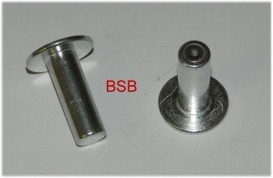 50 Blindnietmuttern M6 ALU großer Flachkopf geschlossen 3,0 6mm NEU