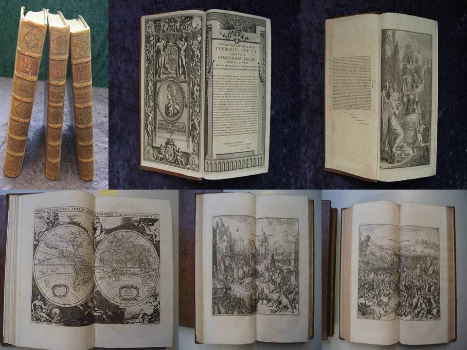 FOLIO BÄNDE WELT GESCHICHTE 572 KUPFERSTICHE PIETER V.A. AA LEIDEN