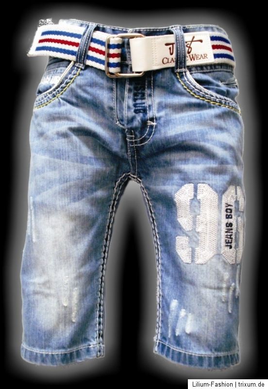 Super Coole Bermuda Jeans Junge JNS LX5006 Gr. 8 16 neu 2012