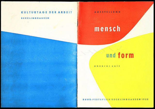 Ausstellung MENSCH UND FORM 1952 Malerei Plastik Design Fotografie