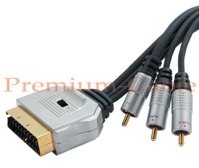 HighEnd AV Kabel Scart3xCinch(AV)umschaltb. 5m{R8 5}