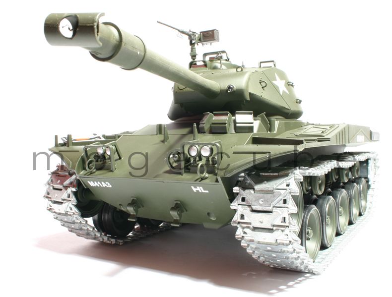 FERNGESTEUERTER RC PANZER M41A3 116 SCHUSS SOUND MET. KETTEN