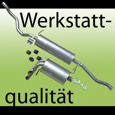 Schalldämpfer Anlage VW SHARAN 1,9TDI Auspuff Anbausatz