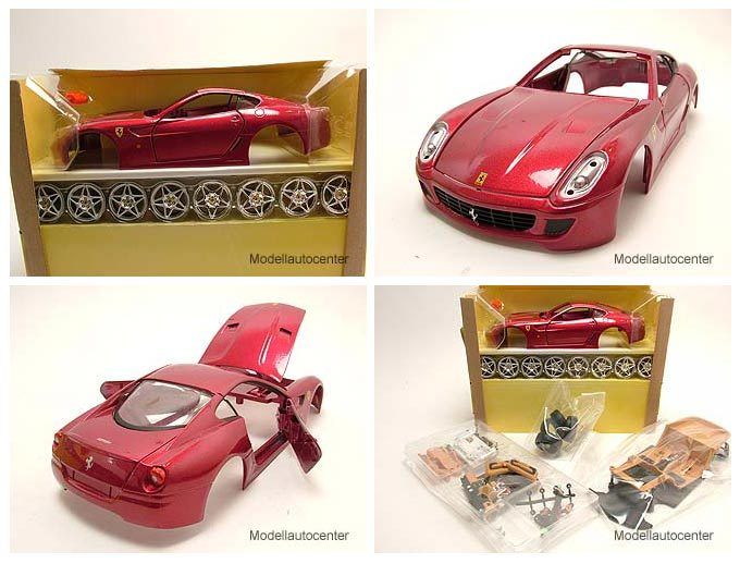 Ferrari 599 GTB Fiorano bordeaux metallic  Bausatz , Modellauto 124